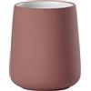 Zone Denmark Nova Portaspazzolino in porcellana con rivestimento Soft Touch, diametro 8 cm, altezza 10 cm, rosso