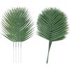 QIZHIQIAMY Foglie Finte Palma, 16 Pezzi Foglie di Palma Artificiali, Foglies di Palmas Tropicali Artificiali, Foglies Decorative Tropicali, per Giungla, Feste, Spiaggia, Compleanno, Hawaiano (B)