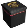 United Labels Harry Potter - Scatola portaoggetti con coperchio, motivo: Hogwarts, ideale per la cameretta dei bambini, 28 x 28,5 x 28,5 x 28,5 cm, colore: Nero