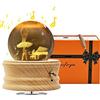 Sentasi Music Box Palla Di Cristallo 3D, Scatola Musica Rotante a 360° e Proiezione Di Luce Calda per Bambini/Adulti/Matrimonio/Migliore Amico/Regali Di Natale