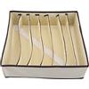 FTVOGUE - Contenitore pieghevole, resistente, con divisori, per reggiseni, biancheria intima e calzini, Consistenza (7Grids)