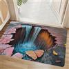 AVSMGP Tappeto 3D con Effetto Ottico A Forma di Buco Senza Fondo, Zerbino per Ingresso Interno Ed Esterno per Arredamento Casa, Sala Giochi, Cortile,Patio, Facile da Pulire,L,40 * 60CM/1'4 × 2'0