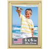 Icona Bay Cornice Portafoto Icon Bay 10x15 cm Oro, Modanatura Splendidamente Dettagliata, Cornice Portafoto Moderna, Montatura a parete o Tavolo superiore, Collezione Inspirations
