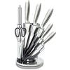 Corredocasa Royalty Line - Set di 8 coltelli Professionali in Acciaio Inox, in Confezione Originale (Argento)