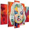 Giallobus - 5 Multi pannello Art Board - Marilyn - Legno Mdf - 140x100