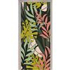 A.Monamour Adesivo Porta Autoadesiva 3D Foglie E Piante Tropicali Giallo Brillante E Rosa Vinile PVC Adesivi per Porte Interne Pellicola Adesiva Poster Sticker Murale Parete Carta da Parati