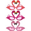 YSJCHEBS Confezione da 3 Occhiali da Vestire Fenicotteri, Occhiali da Sole Divertenti, Occhiali novità, Occhiali da Sole Stile Hawaiano, Occhiali da Sole Fenicotteri, Accessori per Vestire Feste