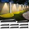 Delaiglow Applique da Esterno Solare Impermeabilità IP67, 8 Pezzi Luce Solare LED Esterno Bianco con 3 Modalità Lampade Solari da Esterno per Cortile, Giardino e Recinzione