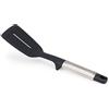 Joseph Joseph Elevate Spatola Giratutto da Cucina, Accessori in Silicone senza BPA, Antiaderente, Resistente al Calore, Manico in Acciaio Inox, Poggia Utensili Integrato
