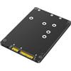 MQODLFP 2 in 1 Combina M.2 NGFF Key B & MSATA SSD a 2.5 SATA3 Adattatore con custodia in plastica SSD Case Box