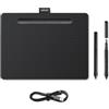 Wacom Intuos Medium Tavoletta Grafica - Tablet con Penna per Dipingere, Disegnare ed Editare Foto con penna sensibile alla pressione, Adatta per l'Home Office e l'E-Learning, Nero
