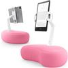 SAIJI Supporto per cuscino per tablet, regolabile a 360°, con braccio flessibile a doppio asse, per iPad, iPhone, Kindle e tutti i dispositivi da 4,7 a 15,6, colore: rosa