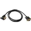 System-S D Sub15 Cavo 150 cm HD VGA 15 Pin maschio a maschio DB15 Angolo Left Angled Adattatore