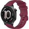 GIOPUEY Cinturini Compatibile con OnePlus Watch 4, Morbido Silicone Cinturino [Resistente all'Usura] [Traspirante] - Dark Red