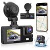 Générique Videocamera Dashcam a 3 telecamere 1080P Full HD | Massima sicurezza a 360° senza angolo morto, visione notturna e parcheggio sorvegliato, WiFi integrato, rilevamento movimento, ideale per conducenti
