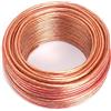 SeKi Cavo per altoparlante, trasparente, 2 anelli da 1,50 mm², 25 m