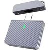 Flaroey 2230 M.2 NVMe Direct-Attach SSD Enclosure USB 3.2 10 Gbps in-Line Alluminio Solid State Drive con Protettiva Magnetica