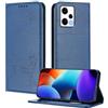XINYEXIN Custodia per Xiaomi Redmi Note 12 Pro Plus 5G / 12 Pro+ 5G, Cover a Libro in Pelle PU con Blocco RFID, Slot per Carte, Supporto, Protezione Completa Antiurto - Blu