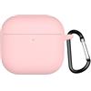 FTRONGRT Cover Compatibile con AirPods 4 2024, Silicone Morbido, Antigraffio, Bluetooth Scatola per Cuffie Custodia Protettiva Compatibile con AirPods 4 2024.Rosa