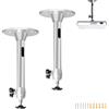 HASLED 2 Supporti Universali per Proiettore - Staffa Soffitto/Parete in Alluminio 180mm | Rotazione 360° | Portata 3kg | Compatibile con Proiettori e Telecamere