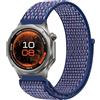 GIOPUEY Nylon Cinturini Compatibile con Oppo Watch X3, Traspirante Sport Loop Cinturino in Morbido Nylon Intrecciato, Donne Uomo - Blue