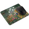 FINCIBO Tappetino per mouse rettangolare, antiscivolo, motivo: FINCIBO Gustav Klimt Flower Garden, per casa, ufficio e scrivania da gioco