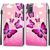 Feyten Cover per Oppo A52/A92/A72, Custodia in Pelle Oppo A52/A92/A72, Flip Custodia Pelle PU con [Magnetica][TPU Antiurto][Supporto Stand] Cover a Libro Portafoglio per Oppo A52/A92/A72 (Farfalla 1)
