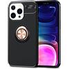 NALIA Custodia Anello per iPhone 13 Pro Max - Stand 360° & per Supporto Magnetico - GRIP360 (Cover Silicone Opaca) - Marchio Tedesco, Colore:Rosa Gold Oro