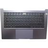 Generic Poggiapolsi e Tastiera del Laptop per Huawei MATEBOOK D14 Nbl-WAQ9R Nbl-WAQ9BR Gray Upper Case with Backlit Italian IT Keyboard