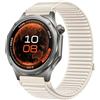 GIOPUEY Cinturini Compatibile con Oppo Watch X3, Nylon Traspirante Sport Loop Cinturino in Morbido Nylon Intrecciato Strap Band - Beige