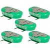 vhbw 5x NiMH Batteria a bottone di ricambio 3 pin tipo 1/V150H 150mAh 1,2V compatibile con batterie compatibile con modellismo, luci solari ecc.