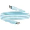 Belkin BoostCharge - Cavo intrecciato da USB-C a USB-C (1 m) per iPhone 16, iPhone 16 Pro, iPhone 16 Pro Max, iPhone 16 Plus, Galaxy S24, S23, Note10, Note9, Pixel 9, Pixel 8, iPad Pro e altro, blu