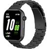 GIOPUEY Cinturini Compatibile con Honor Watch X5i, Acciaio Inossidabile Cinturino [Resistente all'Usura] - Black