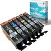 realpaper Confezione da 6 cartucce originali Canon Setup PGI-530 CLI-531 XL adatte per stampanti Canon PIXMA TS8750 TS8751 + 25 fogli di carta fotografica