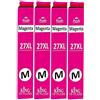 KING OF FLASH Cartucce d'inchiostro di ricambio per Epson 27XL da utilizzare con Workforce WF-7720 WF-7210 WF-7710 WF-3620 WF-3640 WF-7110 WF-7610 WF-7620 WF-7715 (4 Magenta)