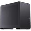 Jonsbo U4 Mini Mesh Case PC Nero - Case Micro-ATX con pannello laterale in mesh, spazio per GPU fino a 420 mm, alimentatori ATX fino a 200 mm, design traspirante per build potenti