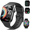 Jugeman Smartwatch Uomo, 1,43 HD Orologio Smartwatch Uomo con Chiamata Bluetooth,Militari Smart Watch Tracker 160+ Modalità Sportive