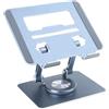 TERNCOEW Pieghevole Tablet Staffa Stand Rotante Hollow Notebook Holder Staffa Per 4-12.9 pollici Tablet Pad Holder Lega