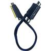 JMT Cavo di prolunga GPU PCIE 4.0 da X8 a X8/X16 16 GBS adattatore server AI placcato argento per scheda grafica scheda di rete (da X8 a X8, 50 cm)
