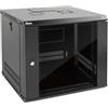 Tecmojo Armadio di Rete da 19 Pollici 9U, Armadio Server da Parete, Profondità 450mm, Porta e Pannelli Laterali Chiudibili a Chiave, Porta in Vetro, Nero, Imballaggio Piatto