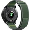 NotoCity Cinturino per Instinct 2X/2X Solar 50mm, 26mm Sportivo in Nylon Cinturino per Garmin Instinct 3 Solar/AMOLED 50mm, Instinct 2X/3 Solar Tactial 50 mm(Verde)