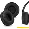 Geekria Cuscinetti auricolari sostitutivi in ecopelle per JBL JR300, JR300BT, T450BT, T500BT, Tune 500, Tune 500BT, Tune 510BT, Tune 520BT, cuscinetti per orecchie con guida video (Nero)