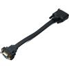 System-S Cavo DVI D 20 cm 24+1 25 pin maschio a VGA 15 pin femmina a pannello piatto adattatore vite