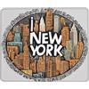 DZBDWZXH Tappetino per mouse con stampa artistica a tema New York, 17,8 x 21,8 cm, impermeabile, antiscivolo, base in gomma per computer portatile, scrivania, decorazione per casa, ufficio