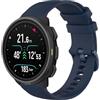 GIOPUEY Cinturini Compatibile con SUUNTO Nautic S, Morbido Silicone Cinturino [Resistente all'Usura] [Traspirante] - Dark Blue