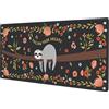 Yilad Tappetino per mouse da gioco con bradipo motivazionale, antiscivolo, XL, grande, bordo cucito, base in gomma, tappetino da scrivania per computer portatile