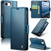 Teeirllim Cover per iPhone 17e, Blocco RFID Custodia Portafoglio Premium PU Pelle,con Funzione Supporto Magnetica Carta Fessura Case Flip Libro per iPhone 17e, Blu