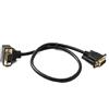 System-S D Sub15 Cavo 50cm HD VGA 15 Pin maschio a maschio DB15 Angolo Up Angled Adapter
