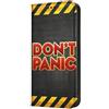 Mixroom - Custodia Cover Case a Libro per iPhone 14 con Stand in Ecopelle Chiusura Magnetica Portafoglio Parte Interna in TPU Morbida Fantasia Don't Panic M613