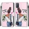Feyten Cover per Oppo A52/A92/A72, Custodia in Pelle Oppo A52/A92/A72, Flip Custodia Pelle PU con [Magnetica][TPU Antiurto][Supporto Stand] Cover a Libro Portafoglio per Oppo A52/A92/A72 (Ragazza)